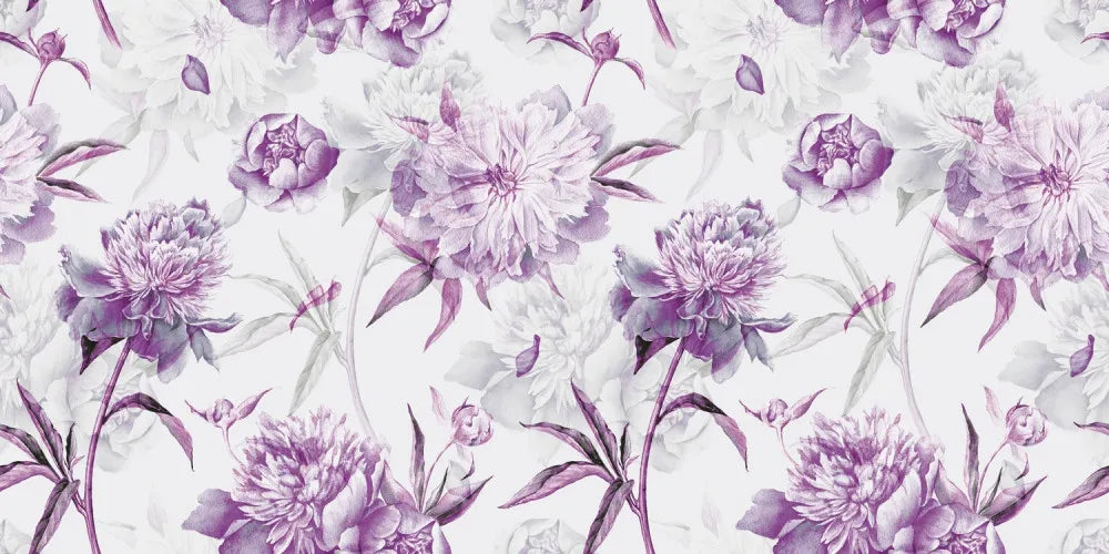 Purple peonies