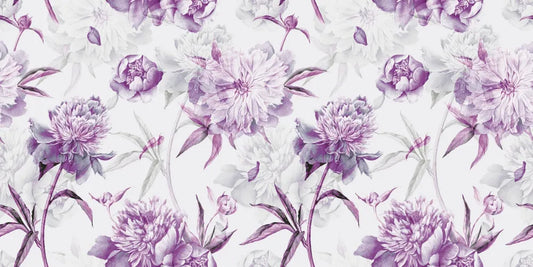 Purple peonies