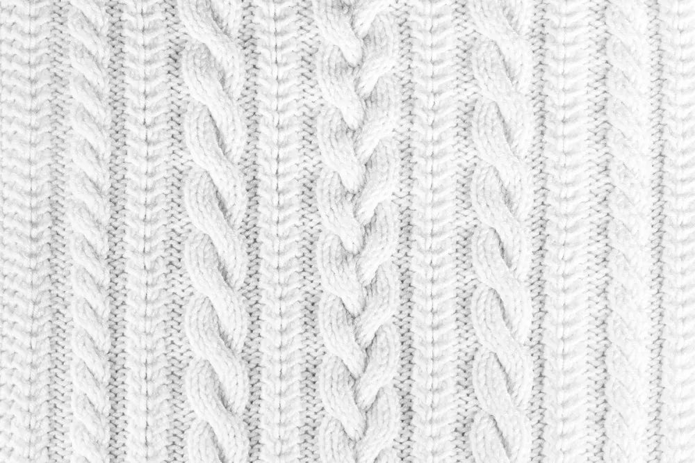 White knitted pattern