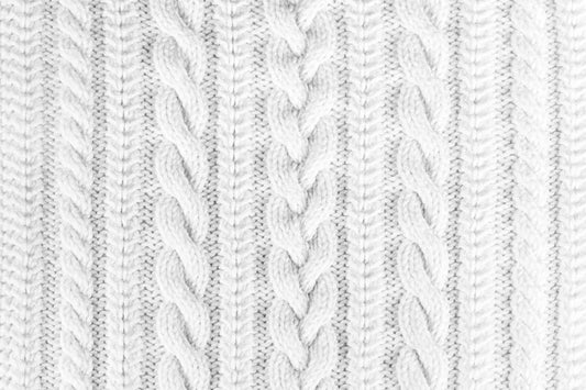 White knitted pattern