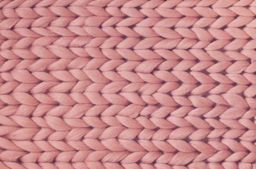 Pink knitted fabric