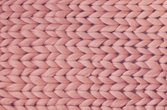 Pink knitted fabric
