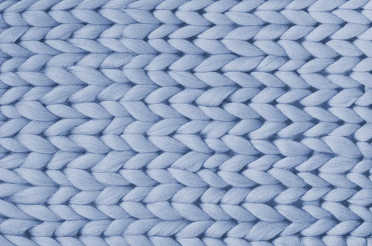 Blue knitted pattern