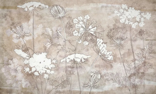 White wildflowers