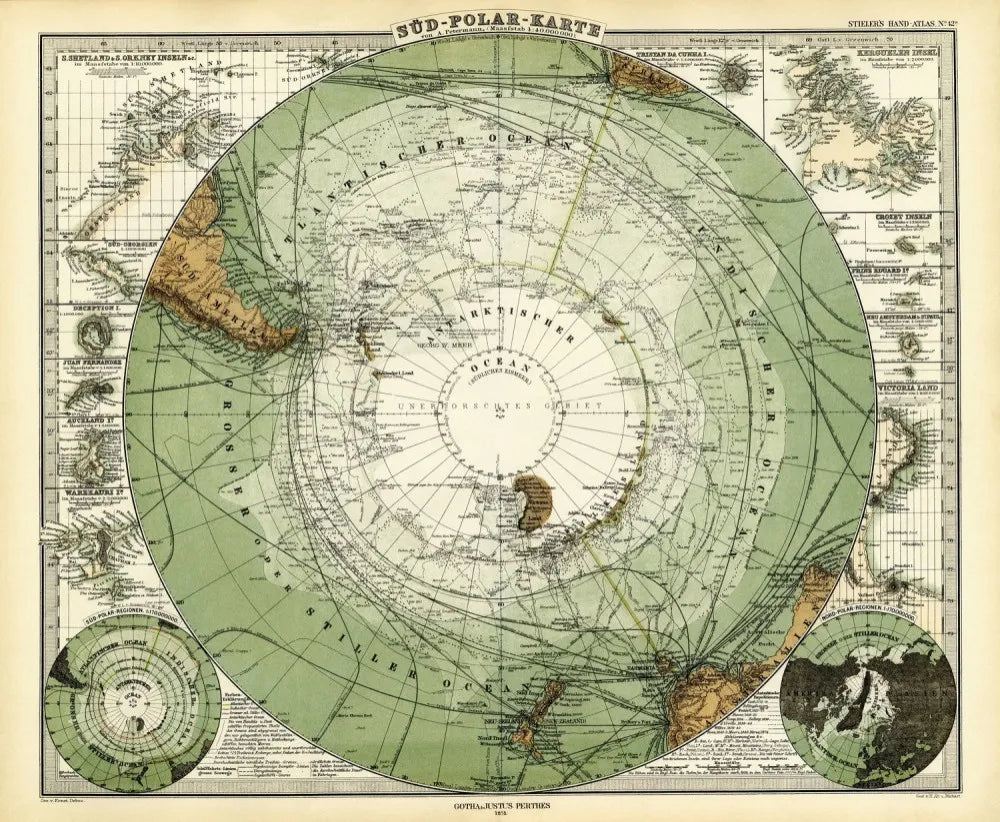 Sea routes map