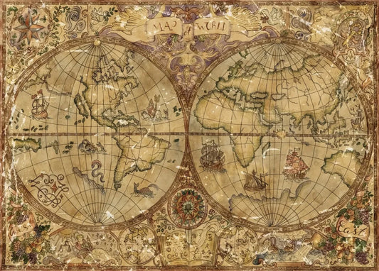 Vintage pirate map