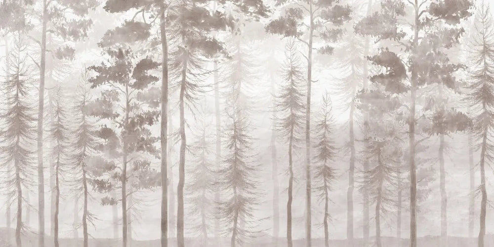 Autumn forest drawing