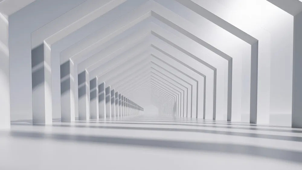 White tunnel 3D