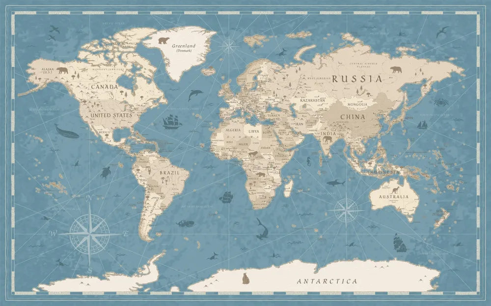 World map atlas