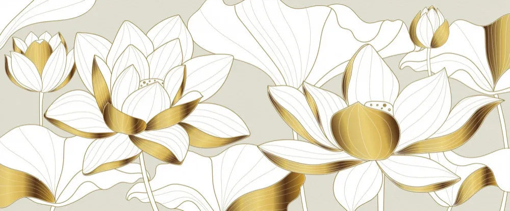 Golden lotuses