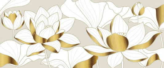 Golden lotuses