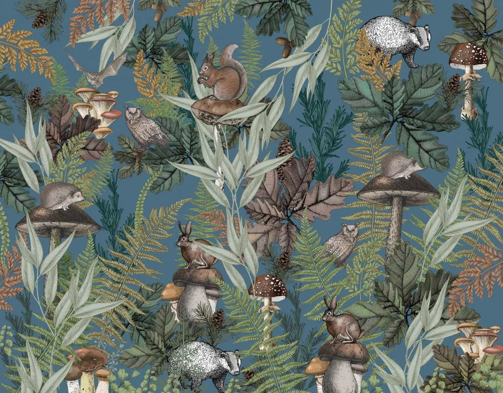Forest animals in spring