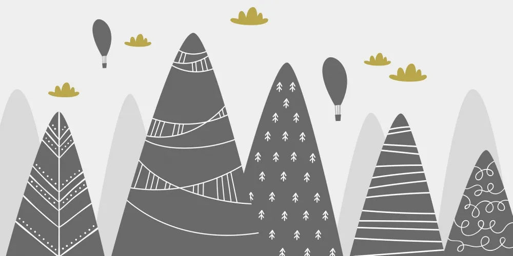 Scandinavian mountains drawing