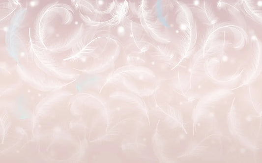 White delicate feathers