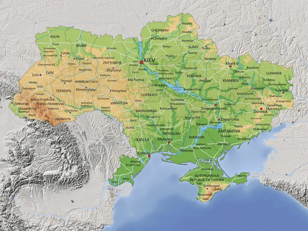 Map of Ukraine