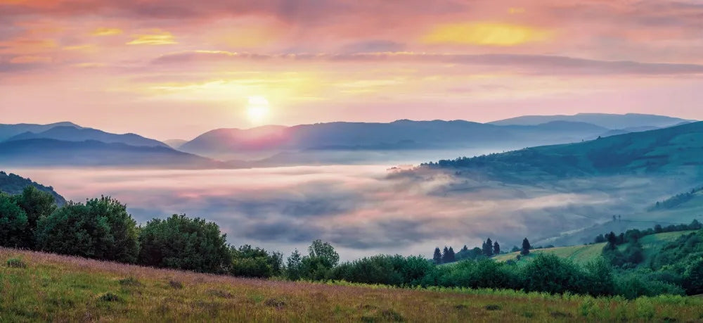Sunrise in the mountains