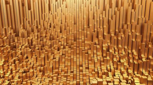 Golden 3D abstraction