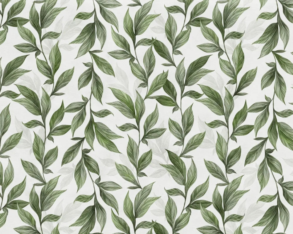 Green leaves drawing