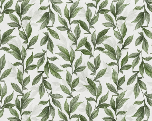 Green leaves drawing