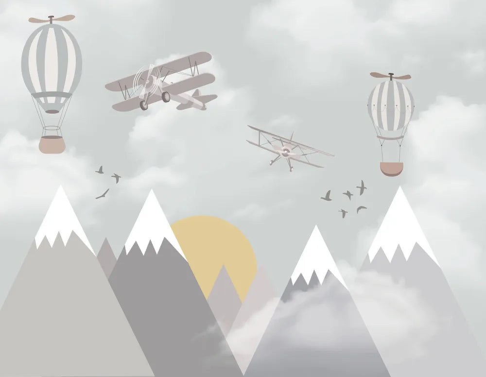 Mountains and balloons