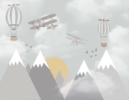 Mountains and balloons