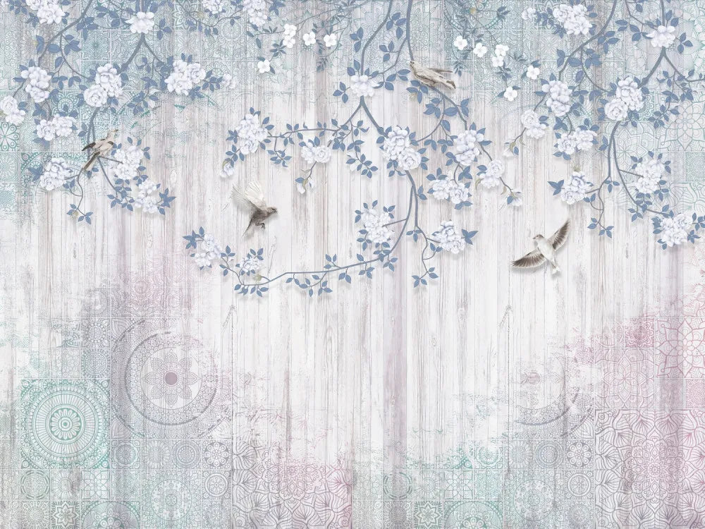 Branches of flowering trees