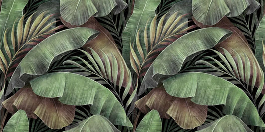 Tropical plants drawing