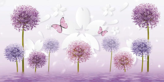 Lilac flowers 3D