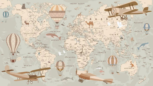 Children's geographic map
