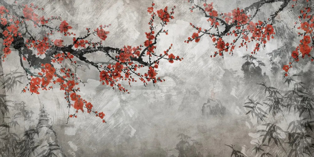 Red sakura