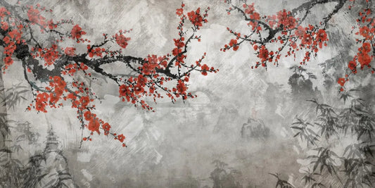 Red sakura