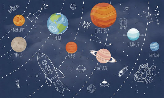 Solar system drawing