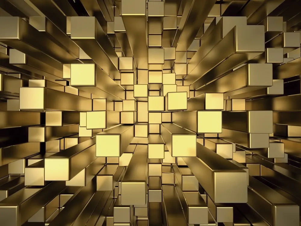 Golden cubes 3D