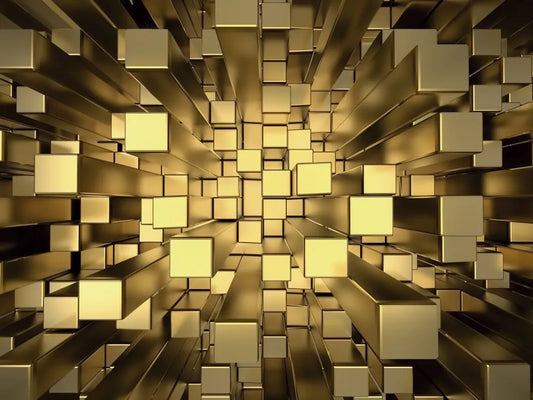 Golden cubes 3D