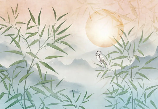 Bamboo at sunset