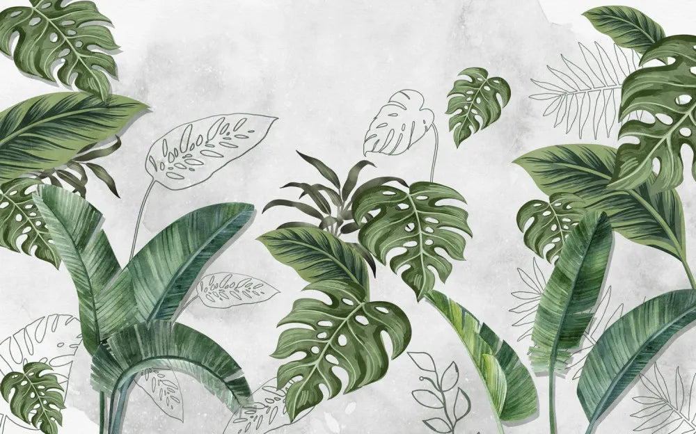 Painted leaves