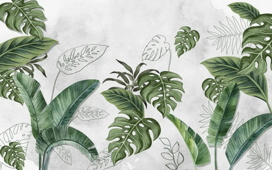 Painted leaves