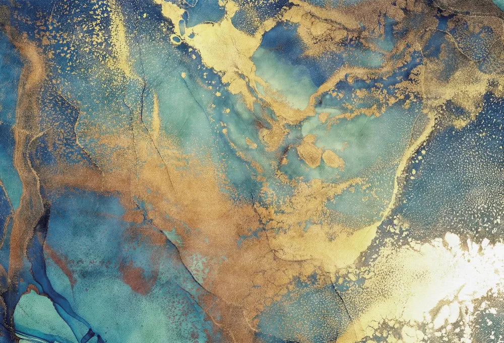 Northern lights, fluid art