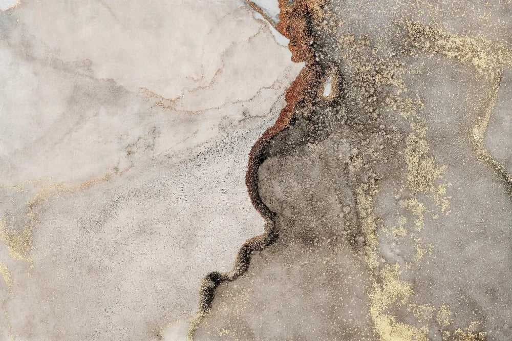 Beige fluid art