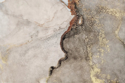 Beige fluid art