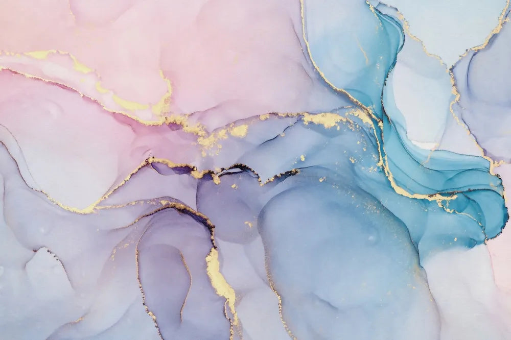 Rainbow fluid art