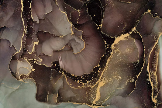Chocolate, fluid art
