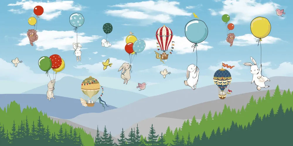 Animals in balloons