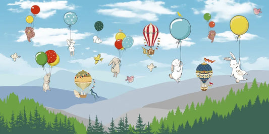 Animals in balloons