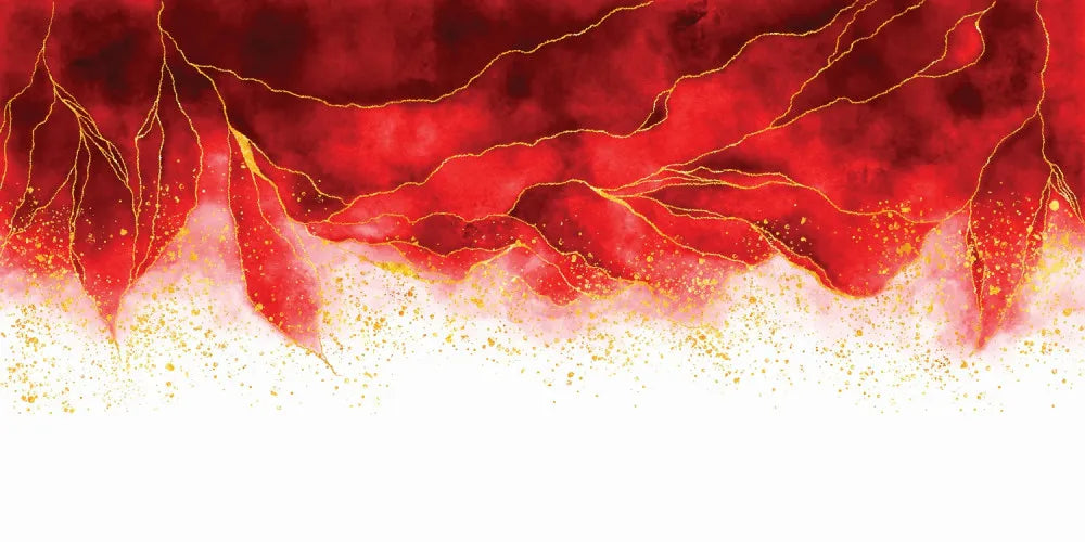 Red marble, fluid