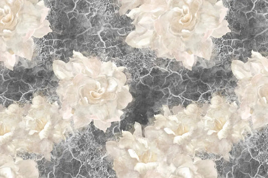 Blooming light peonies