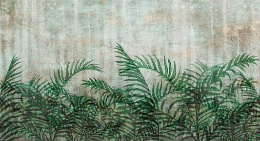 Tropical palm leaves