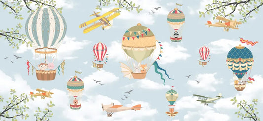 Balloons are flying