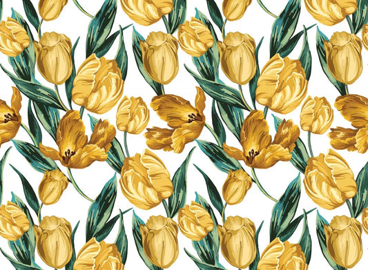Yellow tulips, drawing