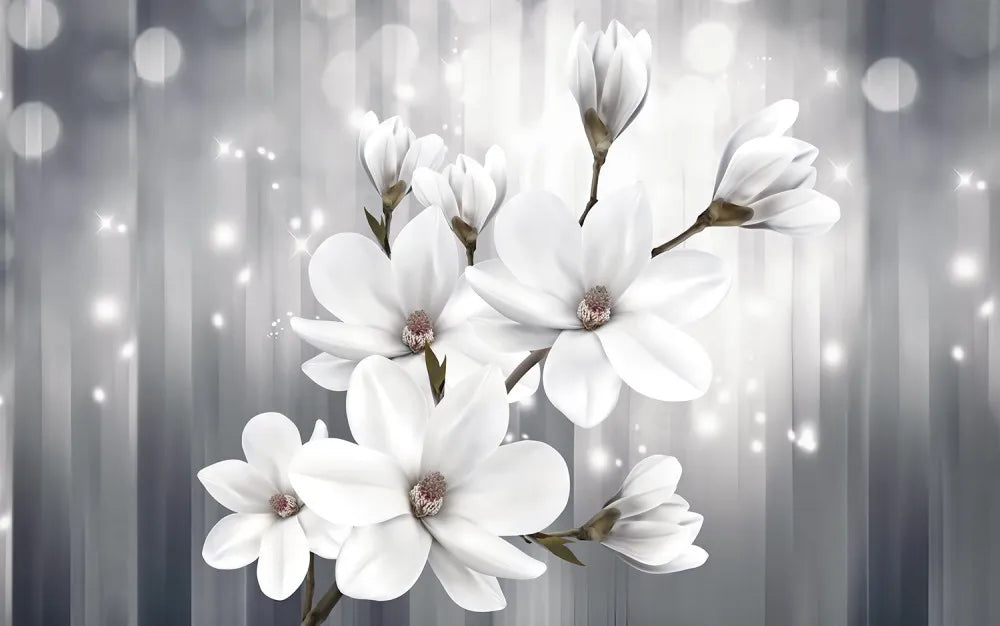 Light magnolia flowers